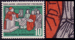 256 Uni Freiburg, PLF Punkte Rechts Im Ärmel, Feld 50, ** - Variétés Et Curiosités