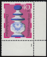 744 Wohlfahrt Schachfiguren 40+20 Pf Dame ** FN1 - Nuovi