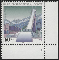 1650 Sporthilfe 60+30 Pf Olympiaschanze ** FN1 - Neufs