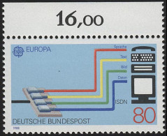 1368 Europa 80 Pf ** Oberrand - Unused Stamps