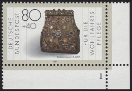 1336 Wohlfahrt Schmiedekunst 80+40 Pf ** FN1 - Unused Stamps