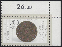 1335 Wohlfahrt Schmiedekunst 70+35 Pf ** Ecke O.r. - Unused Stamps