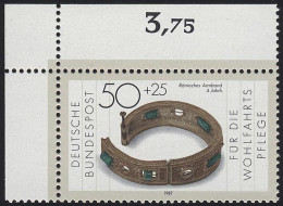 1333 Wohlfahrt Schmiedekunst 50+25 Pf ** Ecke O.l. - Unused Stamps