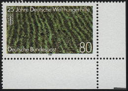 1345 Welthungerhilfe ** Ecke U.r. - Unused Stamps