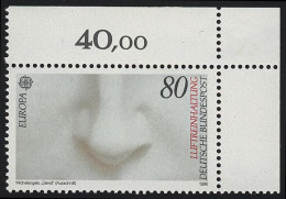 1279 Europa Naturschutz Umweltschutz Luft 80 Pf ** Ecke O.r. - Unused Stamps