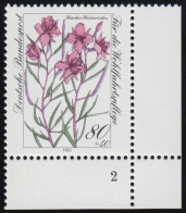 1190 Wohlfahrt Alpenblumen 80+40 Pf ** FN2 - Unused Stamps