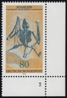 974 Fossilien 80 Pf Fledermaus ** FN2 - Ungebraucht