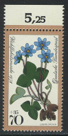 985 Waldblumen 70+35 Pf Leberblümchen ** Oberrand - Neufs