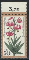 984 Waldblumen 50+25 Pf Türkenbund ** Oberrand - Unused Stamps