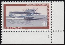 1005 Jugend Luftfahrt 40+20 Pf ** FN1 - Unused Stamps