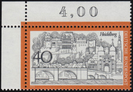 747 Fremdenverkehr 40 Pf Heidelberg ** Ecke O.l. - Unused Stamps