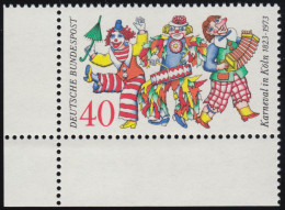 748 Kölner Karneval ** Ecke U.l. - Unused Stamps