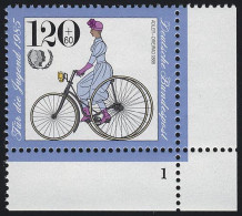 1245 Jugend Historische Fahrräder 120+60 Pf ** FN1 - Ongebruikt