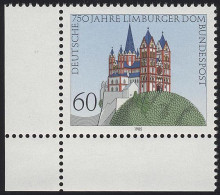 1250 Limburger Dom ** Ecke U.l. - Unused Stamps