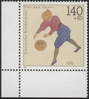 1501 Sporthilfe 140+60 Pf Basketball ** Ecke U.l. - Unused Stamps