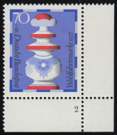 745 Wohlfahrt Schachfiguren 70+35 Pf König ** FN2 - Unused Stamps