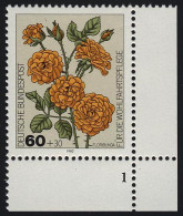 1151 Wohlfahrt Gartenrosen 60+30 Pf ** FN1 - Unused Stamps