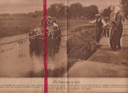 De Trekschuit Tussen Volendam & Edam - Orig. Knipsel Coupure Tijdschrift Magazine - 1925 - Non Classés