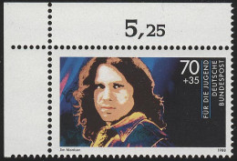 1362 Rockmusik Jim Morrison 70+35 Pf ** Ecke O.l. - Ungebraucht