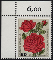 1152 Wohlfahrt Gartenrosen 80+40 Pf ** Ecke O.l. - Unused Stamps