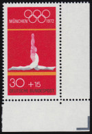 721 Olympische Sommerspiele 30+15 Pf Bodenturnen ** Ecke U.r. - Unused Stamps