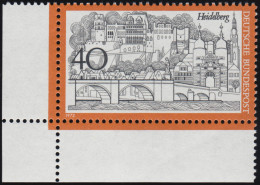 747 Fremdenverkehr 40 Pf Heidelberg ** Ecke U.l. - Unused Stamps