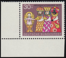 749 Weihnachten 30+15 Pf ** Ecke U.l. - Unused Stamps