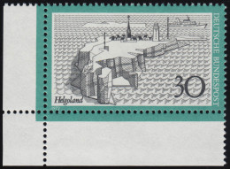 746 Fremdenverkehr 30 Pf Helgoland ** Ecke U.l. - Unused Stamps
