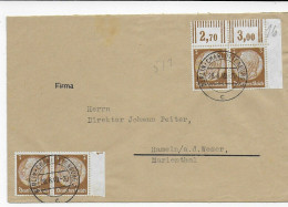 Brief Aus Berlin, MiNr. 513 MeF 1940 Nach Hameln, Eckrand, Randnummer - Covers & Documents