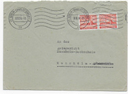 Brief Berlin 1954 Nach Seckenheim, MiNr. 113 MeF - Lettres & Documents