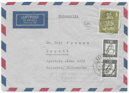 Luftpost Von Berlin Nach Bogotá, Kolumbien, 1962 - Briefe U. Dokumente