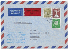 Luftpost Eilboten Berlin 1961 Nach Mannheim - Covers & Documents