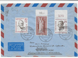 Luftpostbrief Von Mannheim, 1958 Nach Bogotá, Kolumbien - Covers & Documents