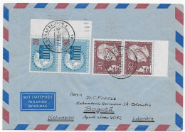 Luftpost Von Ludwigshafen Nach Bogotá, Kolumbien, 1960 - Lettres & Documents