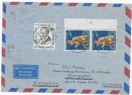 Luftpostbrief Von Mannheim, 1960 Nach Bogotá, Kolumbien, MiNr. 300 - Lettres & Documents