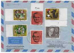 Brief Von Ludwigshafen 1962 Nach Bogotá, Kolumbien, Form Nr. 1 - Covers & Documents