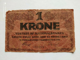 Denmark 1 Krone 1914 - Denmark