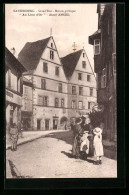 CPA Kaysersberg, Grand`Rue, Maison Gothique, Au Lion D`Or, Aime Angel  - Kaysersberg