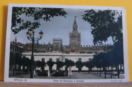 (SEV4) SEVILLA / SEVIGLIA PATIO DE BADERAS Y GIRALDA - VIAGGIATA IN BUSTA - Sevilla