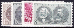 ** Tchécoslovaquie 1953 Mi 799-802 (Yv 701-4), (MNH)** - Unused Stamps