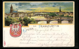 Lithographie Frankfurt A./M., Ortsansicht Mit Gewässer  - Frankfurt A. Main