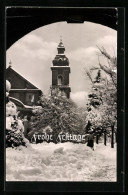 AK Rheinfelden /Baden, Die Katholische St. Josef-Kirche Im Winter, Festtagsgruss  - Rheinfelden