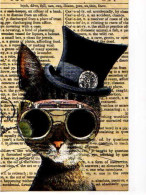 Matt DINNIMAN Clockwork Kitty , Chat Avec Chapeau Et Lunettes,IKEA - Sonstige & Ohne Zuordnung