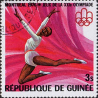 Guinée (Rep) Poste Obl Yv: 560/571 Jeux Olympiques De Montréal (Beau Cachet Rond) - Guinea (1958-...)