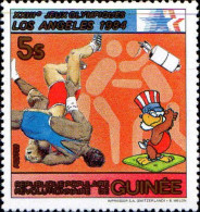 Guinée (Rep) Poste N** Yv: 703/706 Jeux Olympiques Los Angeles - Guinea (1958-...)