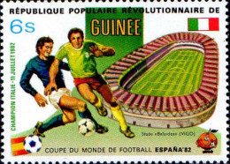 Guinée (Rep) Poste N** Yv: 696/699 Coupe Du Monde De Football Espana'82 Vainqueur Italie - Guinee (1958-...)