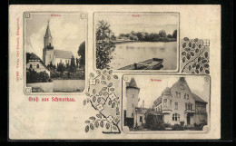 AK Schmorkau, Schloss, Teich, Kirche  - Other & Unclassified