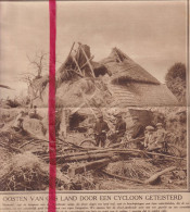 Langeboom - Vernielde Boerderij Na Cycloon  - Orig. Knipsel Coupure Tijdschrift Magazine - 1925 - Non Classés