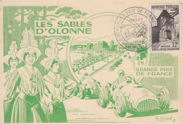 Carte   FRANCE   Sport   Automobile      GRAND  PRIX  DE   FRANCE     LES  SABLES  D' OLONNE   1952 - Automobile