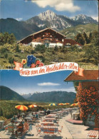 71604132 Piding Berggasthof Neubichler Alm Am Hoegl Terrasse Alpenpanorama Alpen - Autres & Non Classés